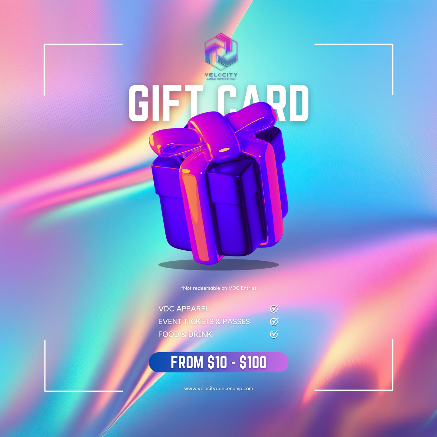 Velocity Dance Competition GIFT CARD